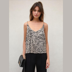 BANANA Republic black white spaghetti strap v-neck camisole, size XS, like new